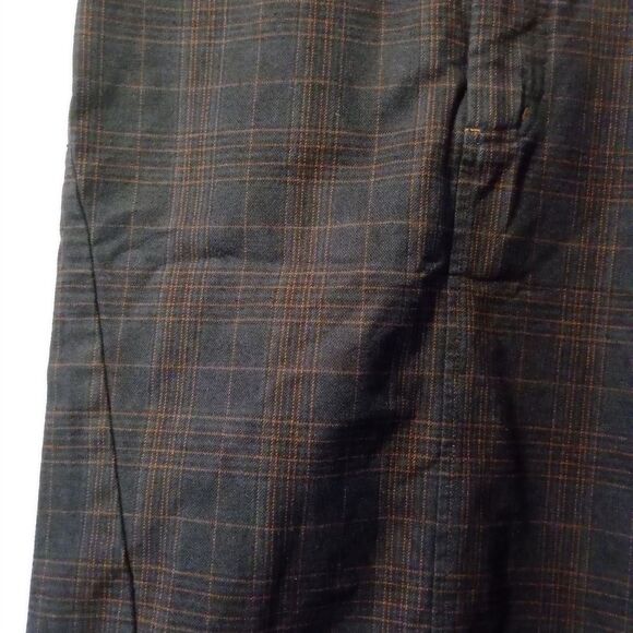 Free People Womens Size 0 Plaid Midi Pencil Skirt Blue/Tan‎ - Picture 2 of 6